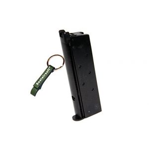 WE Airsoft Gun Magazine 1 WE 15rds Gas Airsoft Magazine SOCOM Gear MEU 1911 GBB BK -Mobile Ring Included