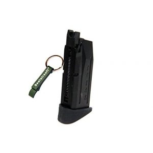 WE Airsoft Gun Magazine 1 WE 15rds Airsoft Gas Magazine For M&P Compact Series GBB Black -Mobile Ring Included