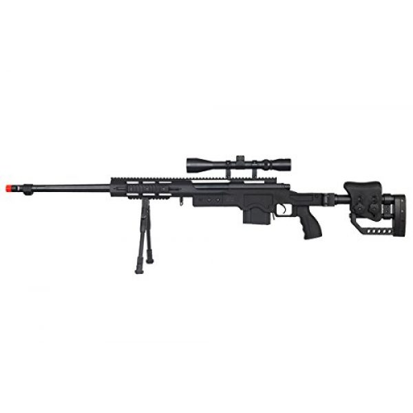 Well Airsoft Rifle 1 Well MB4411BAB Spring Bolt Action Airsoft Rifle (Black)