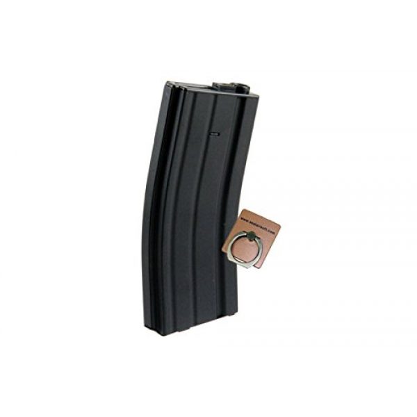 CYMA Airsoft Gun Magazine 2 CYMA M4 Metal Hi-Cap 350rds Magazine for Airsoft Marui G&P Standard AEG -Mobile Ring Included