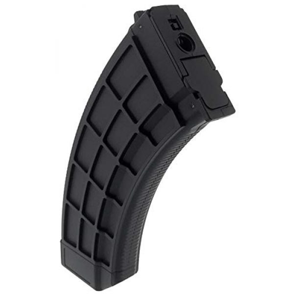 SportPro Airsoft Gun Magazine 2 SportPro 520 Round Polymer Thermold Waffle High Capacity Magazine for AEG AK47 AK74 Airsoft - Black