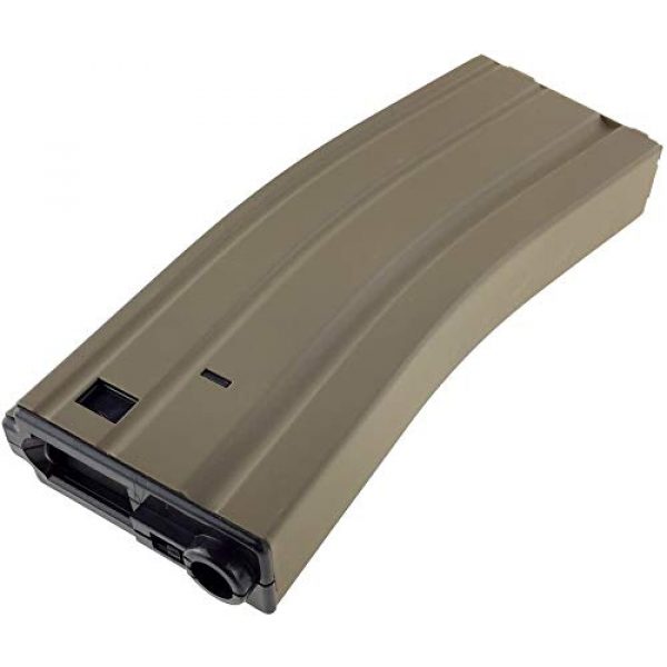 SportPro Airsoft Gun Magazine 6 SportPro Jing Gong 300 Round Metal High Capacity Magazine for AEG M4 M16 Airsoft - Tan