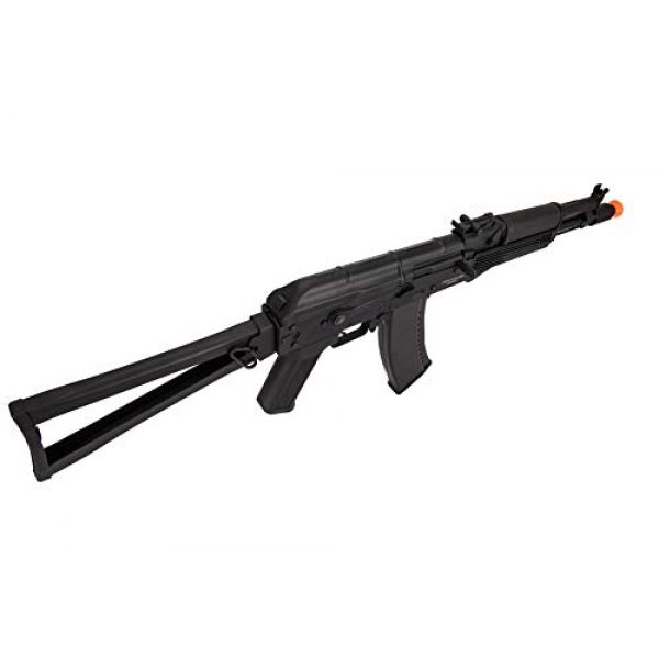 Lancer Tactical Airsoft Rifle 3 Lancer Tactical AK-Series AKS-105 AEG Airsoft Rifle with Skeleton Foldable Stock Black