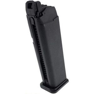 SportPro Airsoft Gun Magazine 1 SportPro Bell 22 Round Metal 12g CO2 Cartridge Gas Magazine for GBB G17 Airsoft - Black