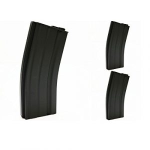 Airsoft Shopping Mall Airsoft Gun Magazine 1 Airsoft Shooting Gear 3pcs Pack E&C 30rd Mid-Cap Magazine for M-Series AEG Black