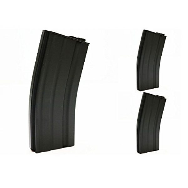 Airsoft Shopping Mall Airsoft Gun Magazine 1 Airsoft Shooting Gear 3pcs Pack E&C 160rd Mid-Cap Magazine for M-Series AEG Black