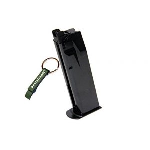 WE Airsoft Gun Magazine 1 WE 25rds Airsoft Gas Magazine Marui F226 P226 E2 Series GBB Black -Mobile Ring Included