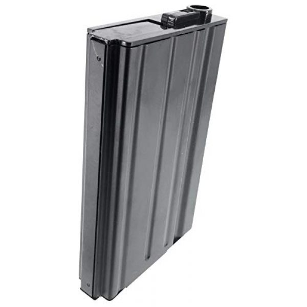 SportPro Airsoft Gun Magazine 5 SportPro 420 Round Metal High Capacity Magazine for AEG SR25 Airsoft - Black