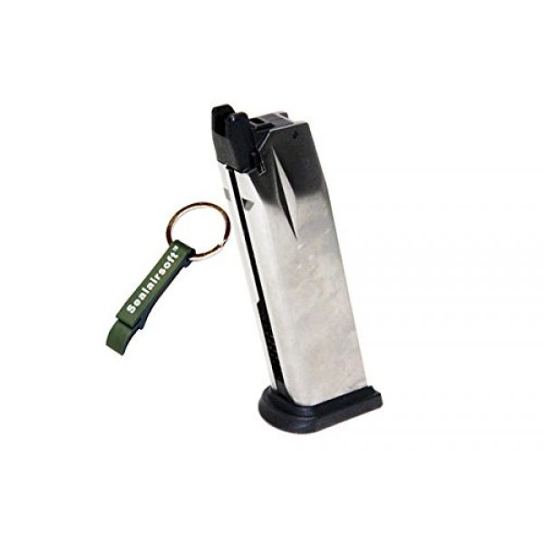 WE Airsoft Gun Magazine 1 WE 26rds Gas Airsoft Magazine XDM GBB Series Black -Mobile Ring Included