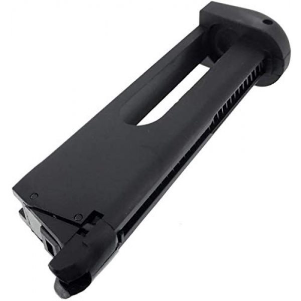 SportPro Airsoft Gun Magazine 5 SportPro Bell 22 Round Metal 12g CO2 Cartridge Gas Magazine for GBB M1911 Airsoft - Black