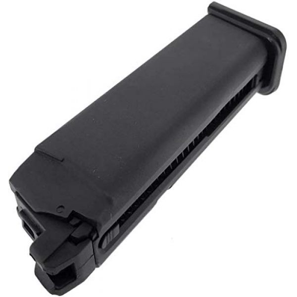 SportPro Airsoft Gun Magazine 5 SportPro Bell 22 Round Metal 12g CO2 Cartridge Gas Magazine for GBB G17 Airsoft - Black