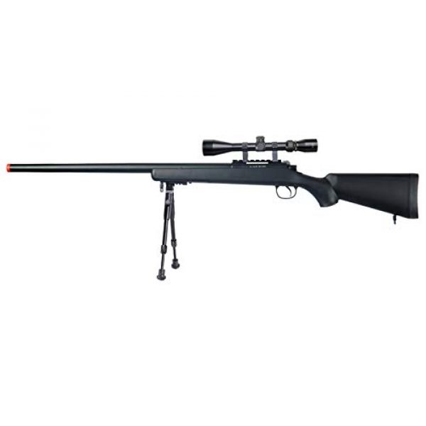 Well Airsoft Rifle 1 Well MB03 Airsoft Sniper Rifle W/Scope and Bipod - Black
