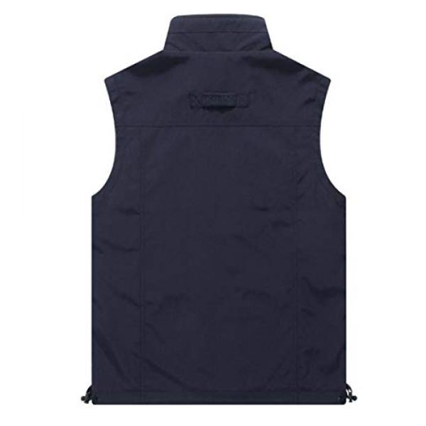 DAFREW Airsoft Tactical Vest 2 DAFREW Men's Casual Vest Multi-Pocket Vest Outdoor Fishing Photography Vest Grid Vest (Color : Royal Blue, Size : M)