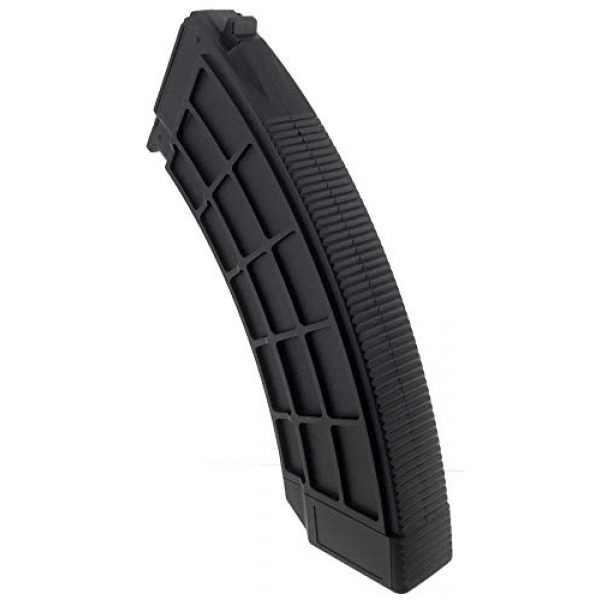 SportPro Airsoft Gun Magazine 4 SportPro 130 Round Polymer Thermold Waffle Medium Capacity Magazine for AEG AK47 AK74 Airsoft - Black