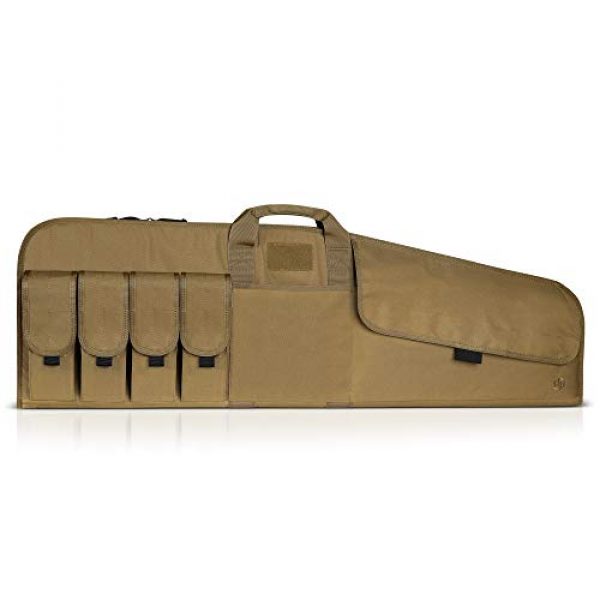 Savior Equipment Rifle Case 1 Savior Equipment The Patriot Single Scoped Long Rifle Case Gun Bag w/Padded Handle - Adjustable Sling, Dual Lockable Zippers, Multiple Magazine Holder Pouch, Available Length in 35" 41" 45"
