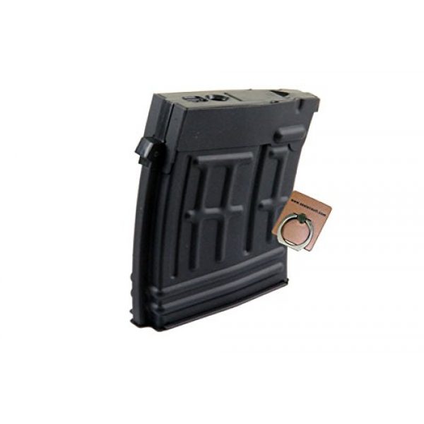 CYMA Airsoft Gun Magazine 2 CYMA 120rds SVD Magazine for Airsoft AEG Real Sword (RS) and S&T -Mobile Ring Included