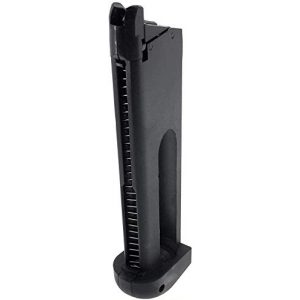 SportPro Airsoft Gun Magazine 1 SportPro Bell 22 Round Metal 12g CO2 Cartridge Gas Magazine for GBB M1911 Airsoft - Black