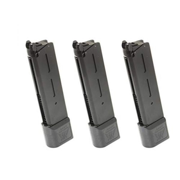 Generica Airsoft Gun Magazine 1 Generica Airsoft Spare Parts Army 3pcs 26rd Extended Long Mag Gas Magazine for M1911 R28 GBB