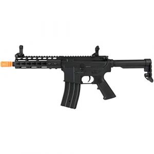 Lancer Tactical Airsoft Rifle 1 Lancer Tactical Golden Eagle F6637 Elite Series 7" KeyMod CQB AEG Airsoft Rifle Black
