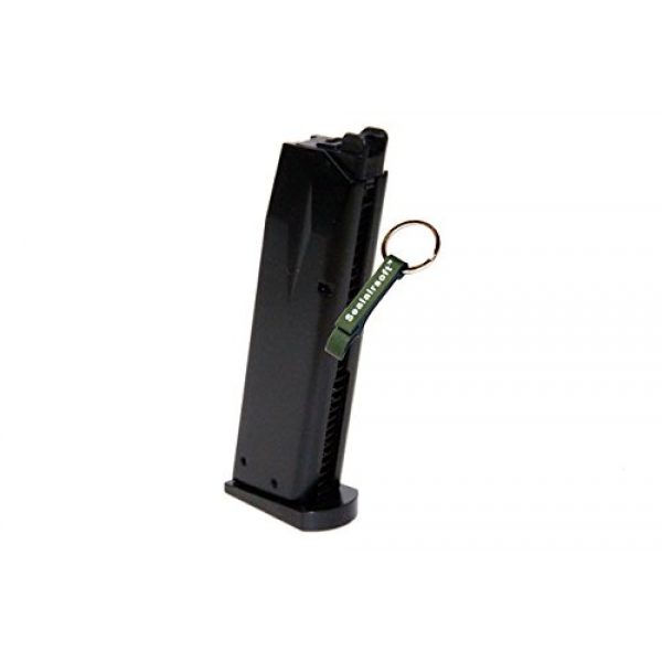 KJW Airsoft Gun Magazine 1 KJ Works 24rds Airsoft Metal 6mm Gas Magazine For P226 KP01 GBB -Mobile Ring Included