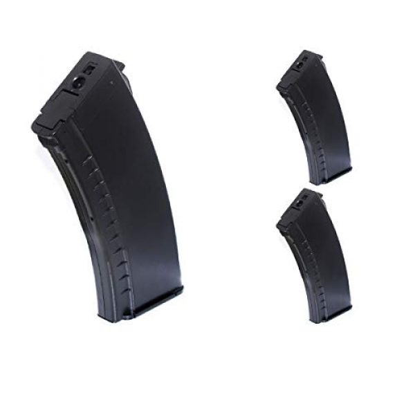 Airsoft Shopping Mall Airsoft Gun Magazine 1 Airsoft Shooting Gear APS 3pcs 500rd Plastic Hi-Cap Mag Magazine for CYMA ICS Marui AK AEG BK