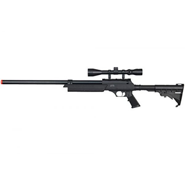 Well Airsoft Rifle 1 Well MB06A Full Metal ASR MB06 SR-2 Spring Sniper Rifle Airsoft Gun (Black/Scope Package)