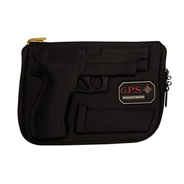 G. Outdoor Products Pistol Case 1 G. Outdoor Products G.P.S. GPS-910PC Compression Molded Pistol Case Sig Sauer Black, One Size