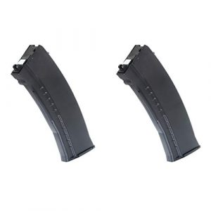 Airsoft Shopping Mall Airsoft Gun Magazine 1 Airsoft Shooting Gear 2pcs 40rd Mag High-Flow Output Valve CO2 Magazine for Well WE G74A AK74 GBB Rifle