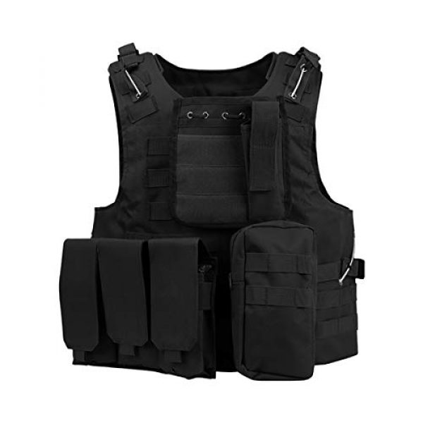 mimeng Airsoft Tactical Vest 1 mimeng Tactical Protective Vest CS Outdoor Training Equipment Fishing Hunting Strength Training Safety Protective Vest