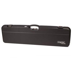 Negrini Cases Rifle Case 1 Negrini Cases 1603/IS-2C/4782 Shotgun Case for O/U PP/1 Gun/2 Barrels up to 36-Inch, Black/Red