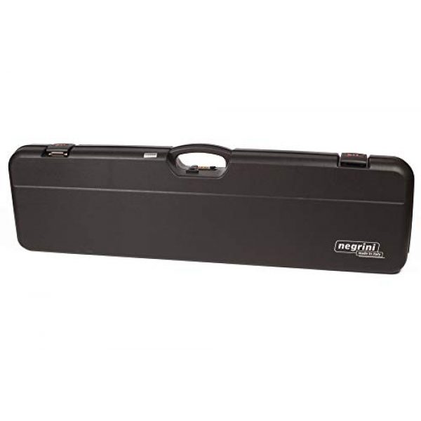 Negrini Cases Rifle Case 1 Negrini Cases 1603/IS-2C/4782 Shotgun Case for O/U PP/1 Gun/2 Barrels up to 36-Inch, Black/Red