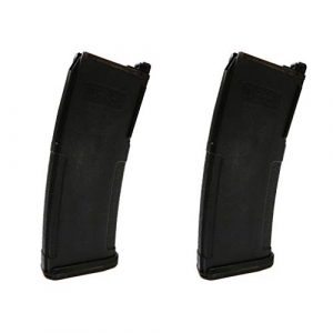 Generica Airsoft Gun Magazine 1 Generica Airsoft Spare Parts 2pcs PTS (KWA) EPM 40rd Enhanced Polymer M4 GBBR Magazine Black