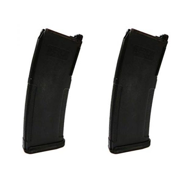 Generica Airsoft Gun Magazine 1 Generica Airsoft Spare Parts 2pcs PTS (KWA) EPM 40rd Enhanced Polymer M4 GBBR Magazine Black