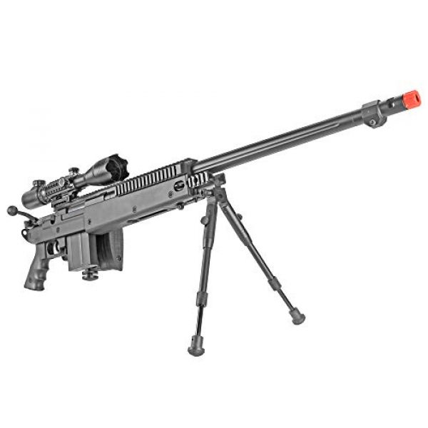 BBTac Airsoft Rifle 4 BBTac Well MB04 G-22 AWM Airsoft Sniper Rifle with 3-9 x 40 Scope and Bi-Pod