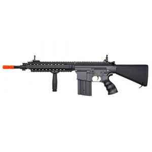 Jing Gong (JG) Airsoft Rifle 1 JG aeg-full metalsr25 full stock nicads/charger included-metal g-bx(Airsoft Gun)