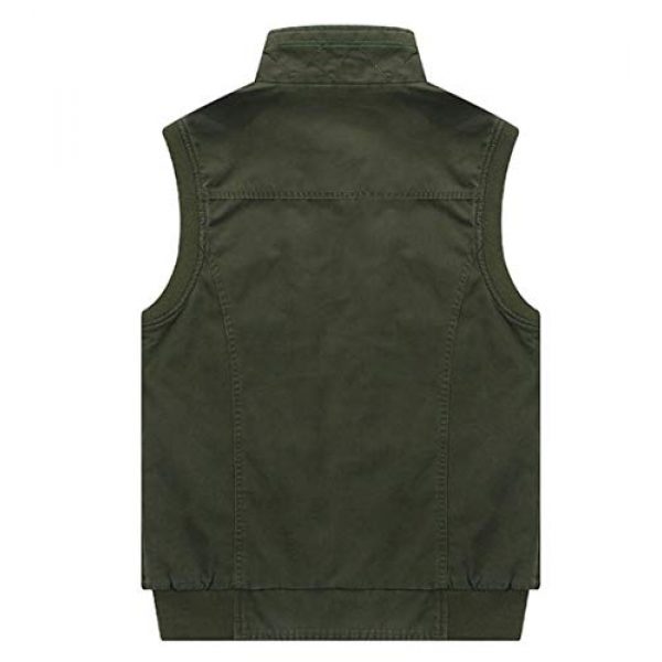 DAFREW Airsoft Tactical Vest 7 DAFREW Men's Vest Vest Casual Cotton Vest Men's Outdoor Travel Vest (Color : Khaki, Size : XL)