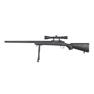 Well Airsoft Rifle 1 Well VSR-10 Bolt Action Airsoft Rifle w/Scope And Bipod (Black/Long)