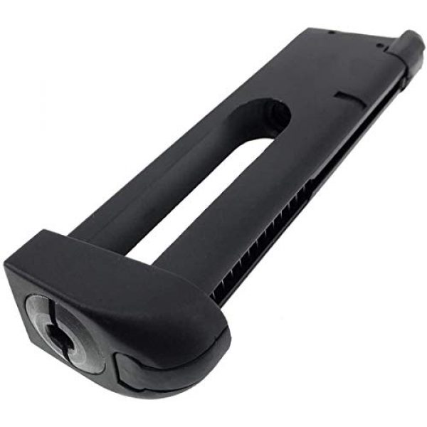 SportPro Airsoft Gun Magazine 7 SportPro Bell 22 Round Metal 12g CO2 Cartridge Gas Magazine for GBB M1911 Airsoft - Black