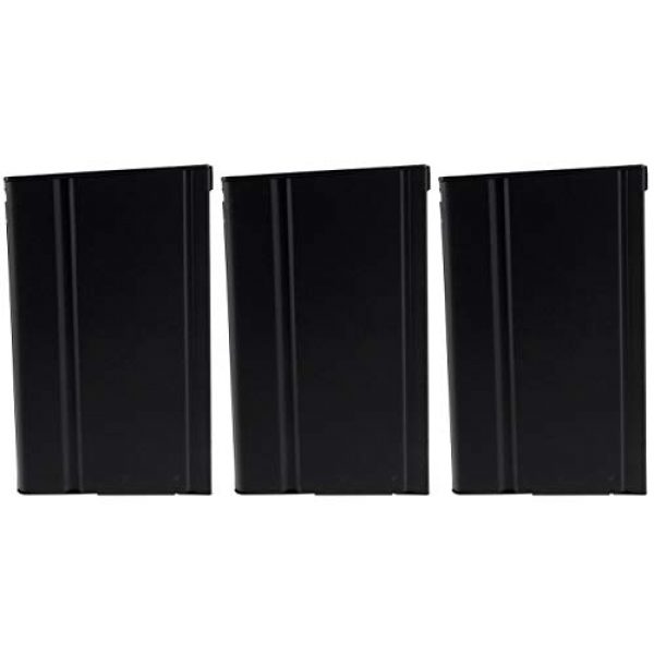 CYMA Airsoft Gun Magazine 1 CYMA 180 Round Metal Medium Capacity Magazine for AEG M14 3 Pack Airsoft - Black