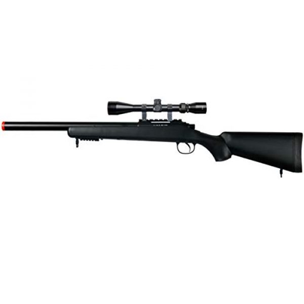 Well Airsoft Rifle 1 Well MB02 Airsoft Sniper Rifle W/Scope - Black