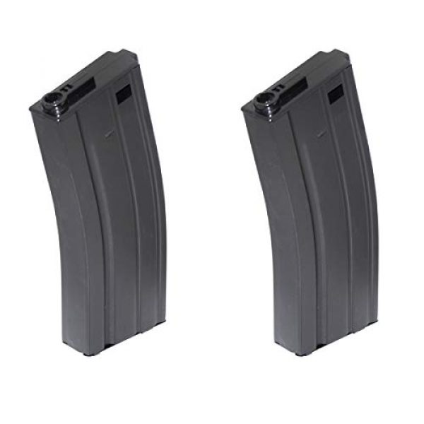 Airsoft Shopping Mall Airsoft Gun Magazine 1 Airsoft Shooting Gear 2pcs 70rd Mid-Cap Mag Magazine for G&P ICS Classic Army Tokyo Marui M4 M16 Series AEG Black