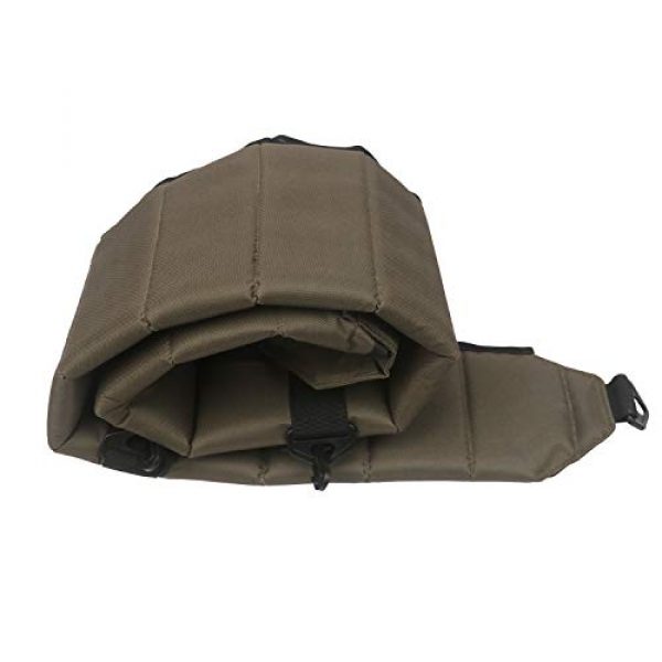 TOURBON Rifle Case 3 TOURBON Hunting Shooting Tactical Shotgun Case 52 inch Soft Gun Bag (Green, Foldable)