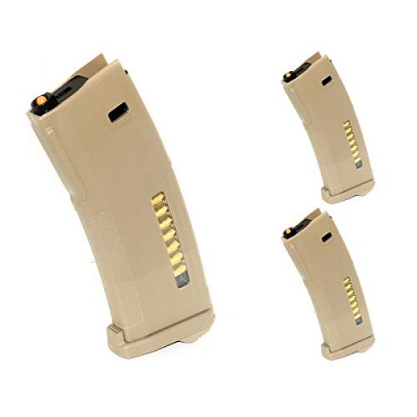 Airsoft Shopping Mall Airsoft Gun Magazine 1 Airsoft Shooting Gear PTS 3pcs 30/120rd Mag EPM Magazine for Tokyo Marui Recoil Shock Next Generation M4 Scar 416D AEG Dark Earth DE