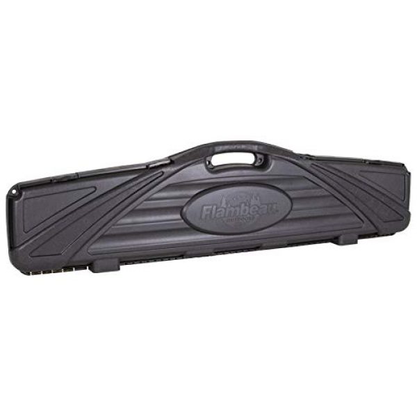 Flambeau Outdoors Rifle Case 1 Flambeau Outdoors 6480SC Safe Shot Oversized Single Gun Case with ZERUST - 52.375 in. x 9.5 in. x 4.3 in. Rifle/Shotgun Case, Corrosion Resistant Firearm Storage Accessory