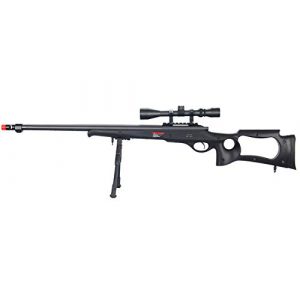 Well Airsoft Rifle 1 Well MB10 Airsoft Sniper Rifle W/Scope and Bipod - Black