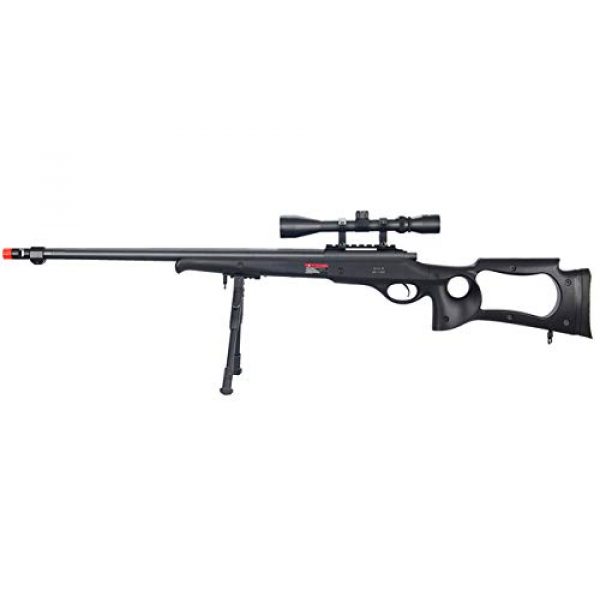 Well Airsoft Rifle 1 Well MB10 Airsoft Sniper Rifle W/Scope and Bipod - Black