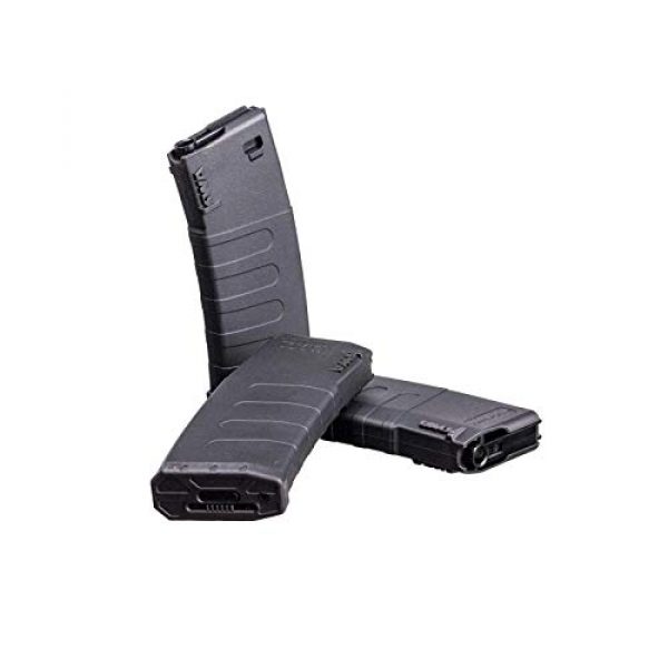 KWA Airsoft Gun Magazine 4 KWA AEG 3-Pack of 6mm 30-120rd K120C ERG/AEG2.5/AEG3 Mid-Capacity Airsoft Magazines (197-04110)
