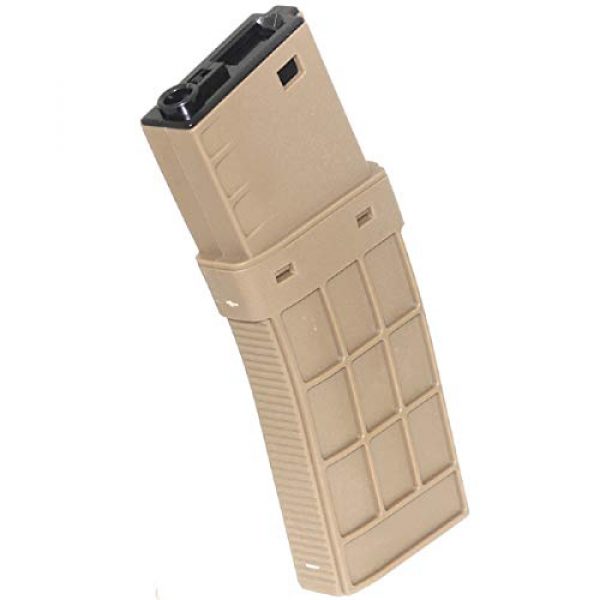 Airsoft Shopping Mall Airsoft Gun Magazine 1 Airsoft Shooting Gear CYMA 450rd Waffle Mag Hi-Cap Magazine for CYMA, APS, D-Boys, ICS, Classic Army, G&P, Tokyo Marui M4 M16 Series AEG Dark Earth Tan