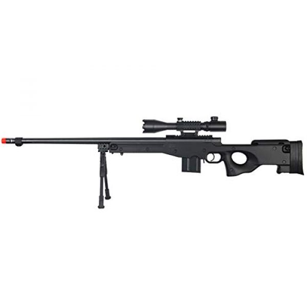 Well Airsoft Rifle 1 Well MB4402 Airsoft Sinper Rifle W/ 4-16X50MM TRI-Rail TED Rifle Scope and Bipod - Black