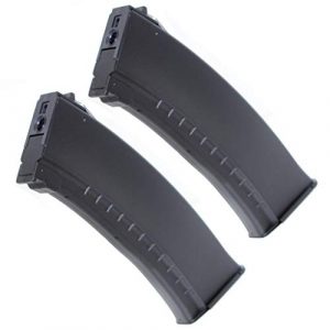 Airsoft Gang Airsoft Gun Magazine 1 Airsoft Parts 2pcs Pack CYMA 500rd Flash Mag Magazine for AK-Series AEG Black